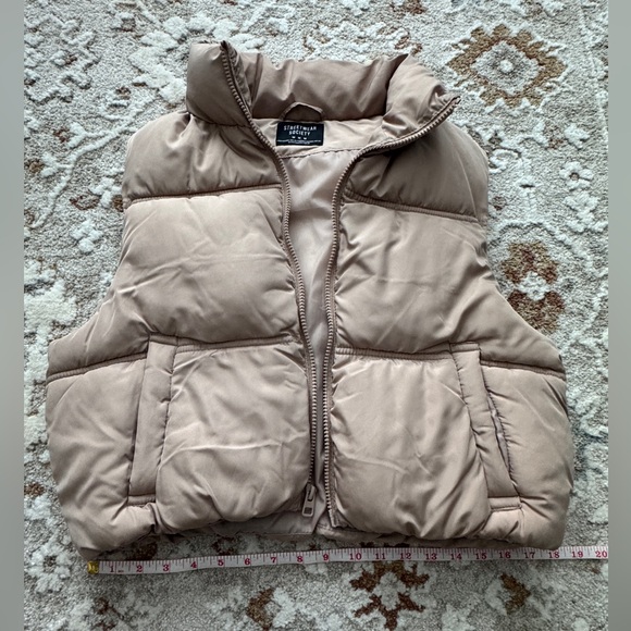 Streetwear Society Tan Puffer Vest - Picture 3 of 5